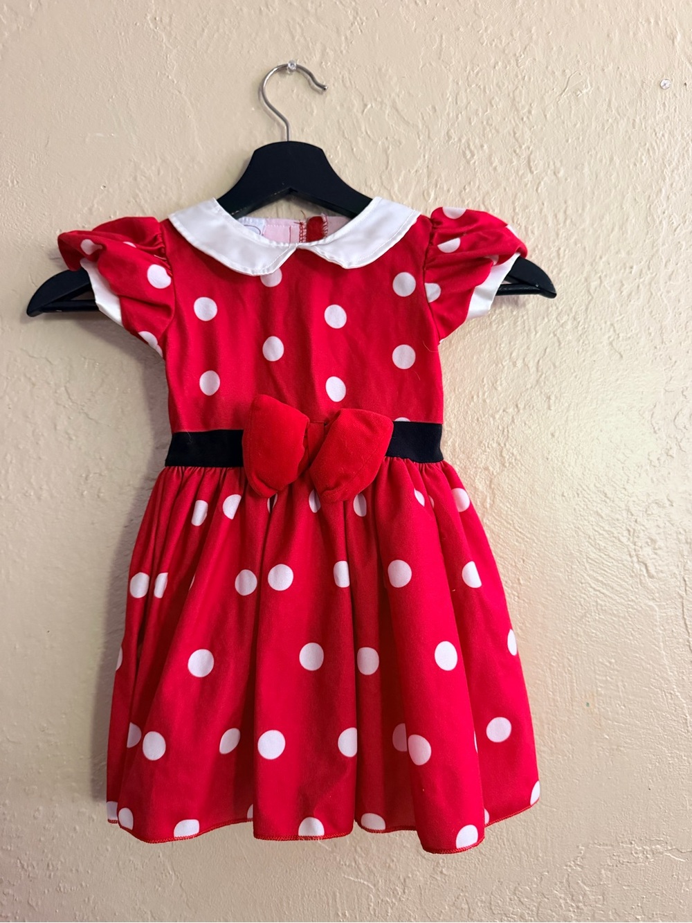 Disney Red & White Polka Dot Bow Dress Costume